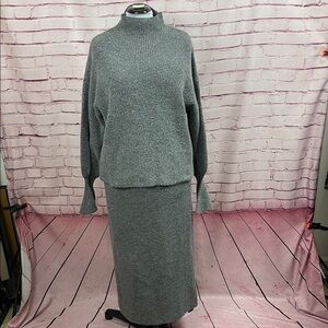 Eloquii Charcoal Turtleneck Sweater Set